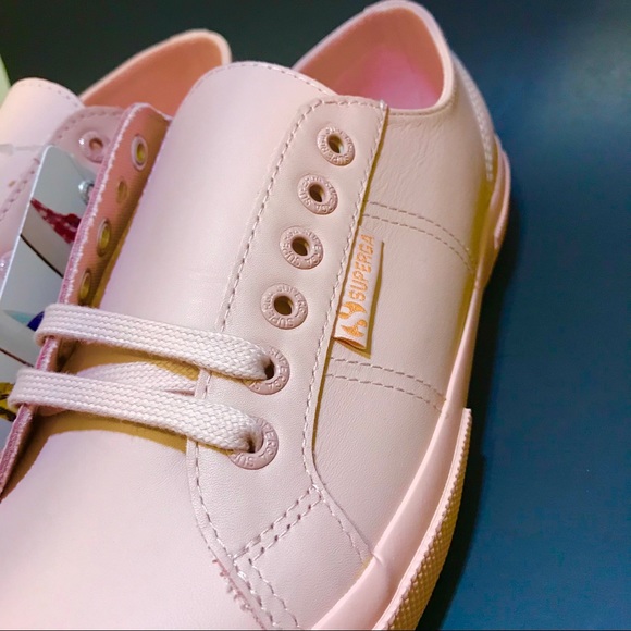 Superga Light Pink Leather Sneaker Women’s - Picture 5 of 8
